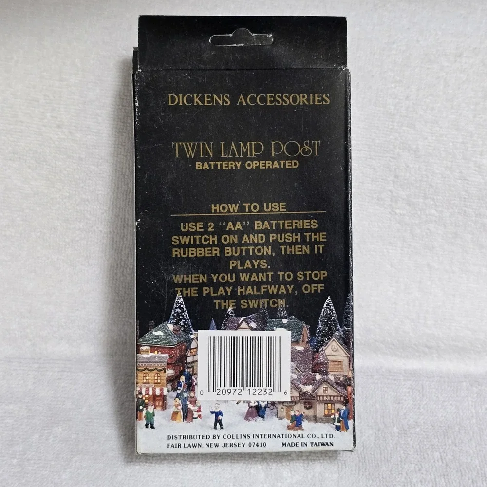 VTG Noma Dickensville Christmas Village Accessories Lot Of 5‎ Dept. 56